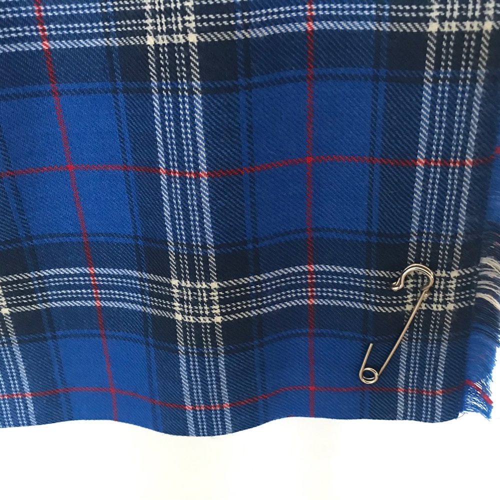 Vintage Highland Home Industries Tartan Pleated Wrap Kilt Skirt Sz 8  (14) EUC - Picture 11 of 11